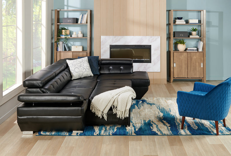 Jude 36\" 3-Shelf Bookcase with Cabinet- Hazelnut