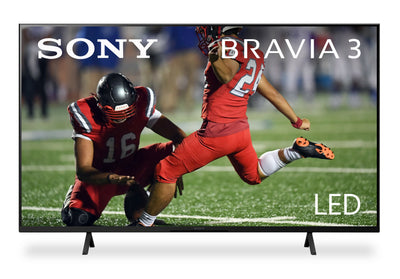 SONY 43" Bravia 3 LED 4K UHD Smart Google TV (K43S30) - 2024 Model | Téléviseur intelligent DEL SONY Bravia 3 UHD 4K de 43 po avec Google TVMC (K43S30) - modèle 2024