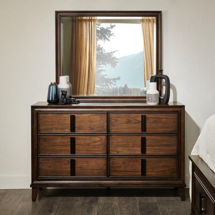 Kane Bedroom Dresser Mirror - Brown