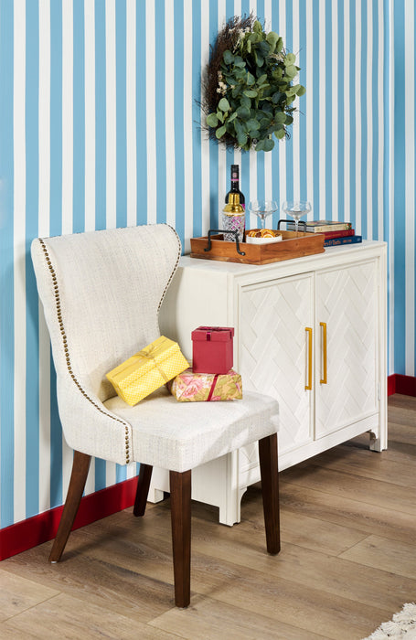 Keena 40\" Solid Wood Accent Cabinet - White