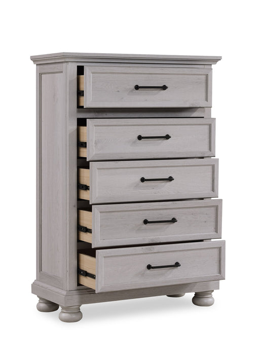 Kylie Bedroom Chest of Drawers, 5-Drawer, 35\"W x 51\"H - Sand