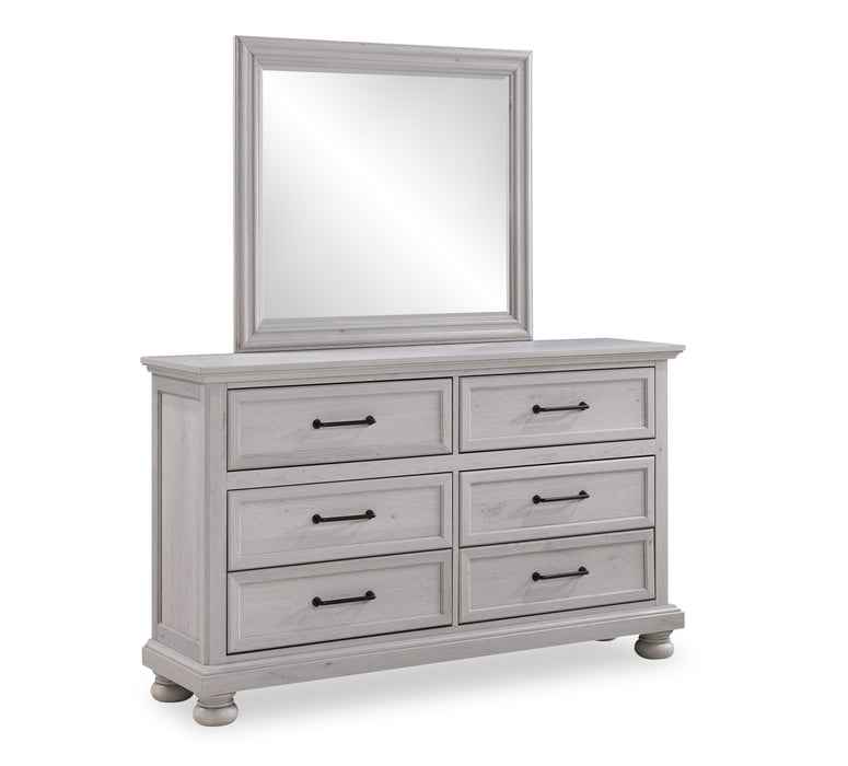 Kylie Bedroom 6-Drawer Dresser, 60\"W x 36\"H - Sand