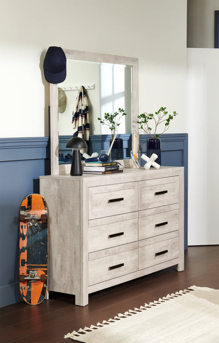 Lark Bedroom 6-Drawer Dresser, 58\"W x 35\"H - Rustic White