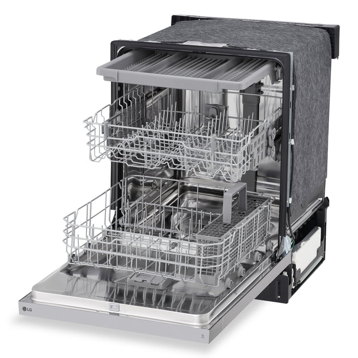 LG 24\" 50 dBA Built-In Front-Control Dishwasher with Dynamic Dry - Smudge Proof Stainless Steel - LDFC3532S