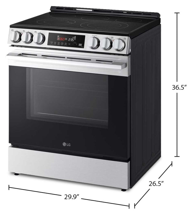 LG 6.3 Cu. Ft Smart Electric Range with EasyClean® - Smudge Resistant Stainless Steel - LSEL6333XE