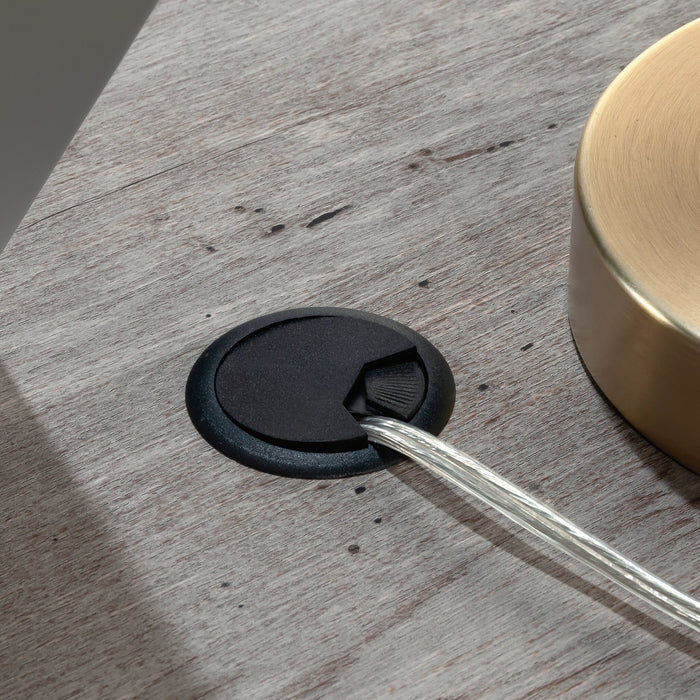 Manhattan Gate 65.98\" Commercial Grade Executive Office Desk with 4-Drawers - Mystic Oak