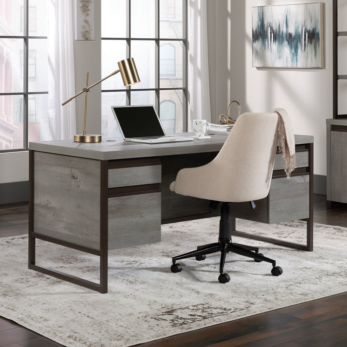 Manhattan Gate 65.98\" Commercial Grade Executive Office Desk with 4-Drawers - Mystic Oak