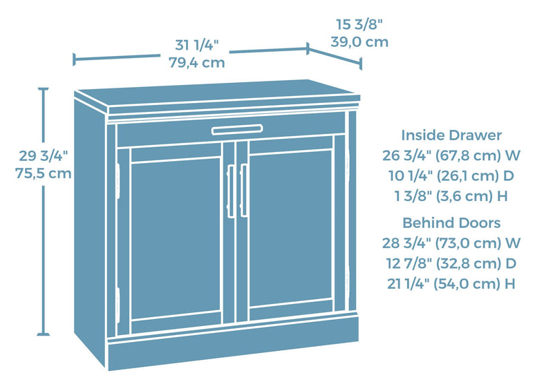 Mason Peak 31.26\" Commercial Grade Utility Cabinet - Prime Oak