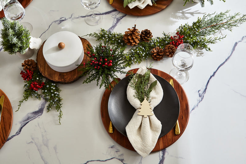 Verona Dining Table with Culture Marbled Top, Trestle Base, 70\"W - White