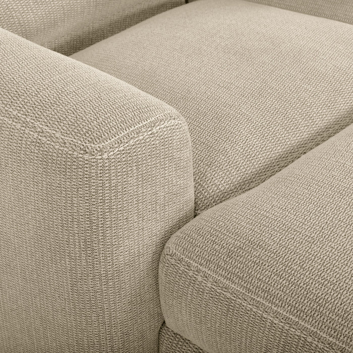 Meadow 2-Piece Left-Facing Chenille Fabric Power Reclining Sectional with Storage Chaise - Taupe