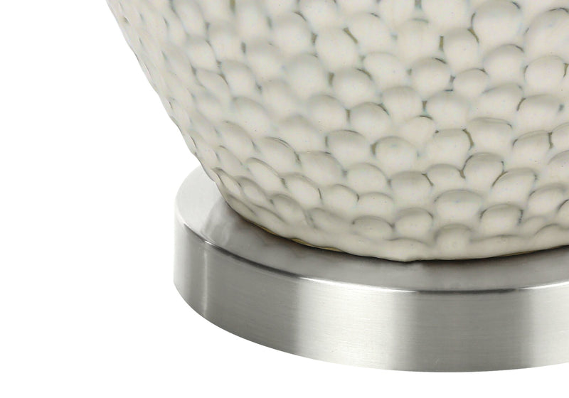 28\" Cream Ceramic Table Lamp