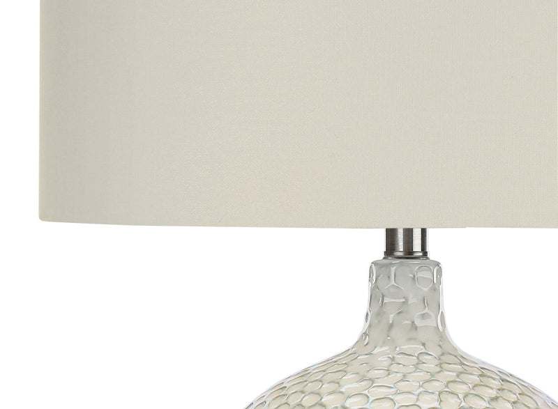 28\" Cream Ceramic Table Lamp
