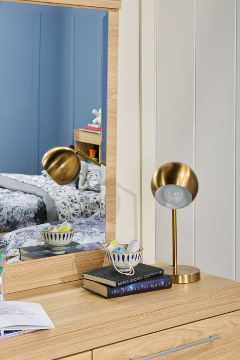 19\" Gold Metal Desk/Task Lamp