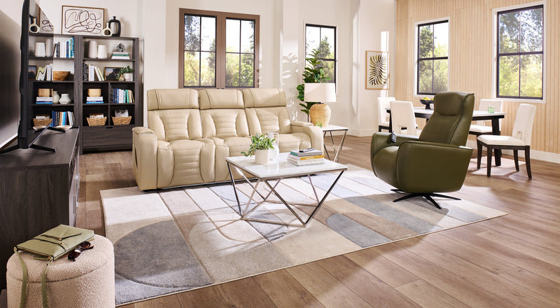 25\" Ratten Table Lamp with Beige Shade