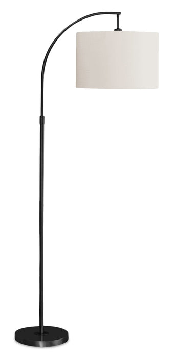65\" Black Metal Arc Floor Lamp