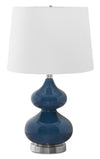 24\" Blue Glass Table Lamp