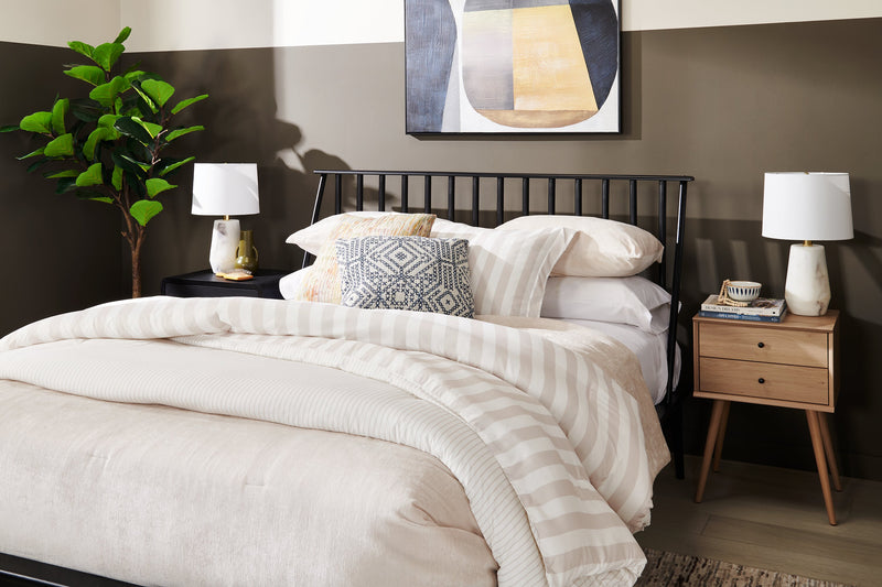 Mori Bedside 2-Drawer Nightstand, 18\"W x 25.75\"H - Natural