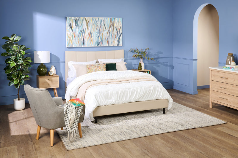 Mori Bedside 2-Drawer Nightstand, 18\"W x 25.75\"H - Natural