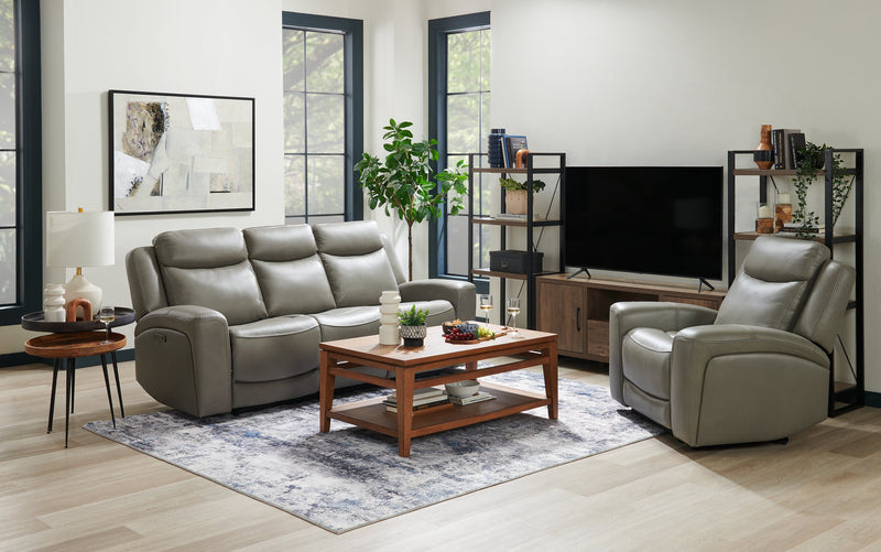 Nashik 24\" Round Accent Table - Grey Brown