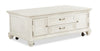 Newman 50\" Traditional Lift Top Coffee Table with Storage and Casters - Alabaster White Pine