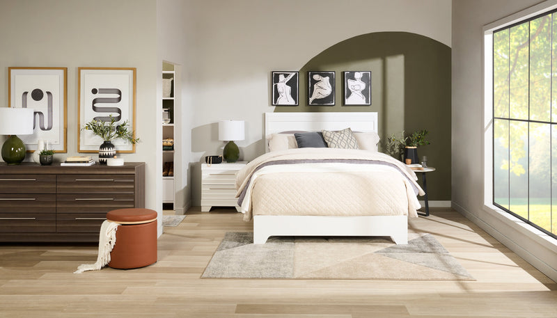 Olivia Bedroom 6-Drawer Dresser, 61.3\"W x 32.8\"H, Made in Canada - Grey