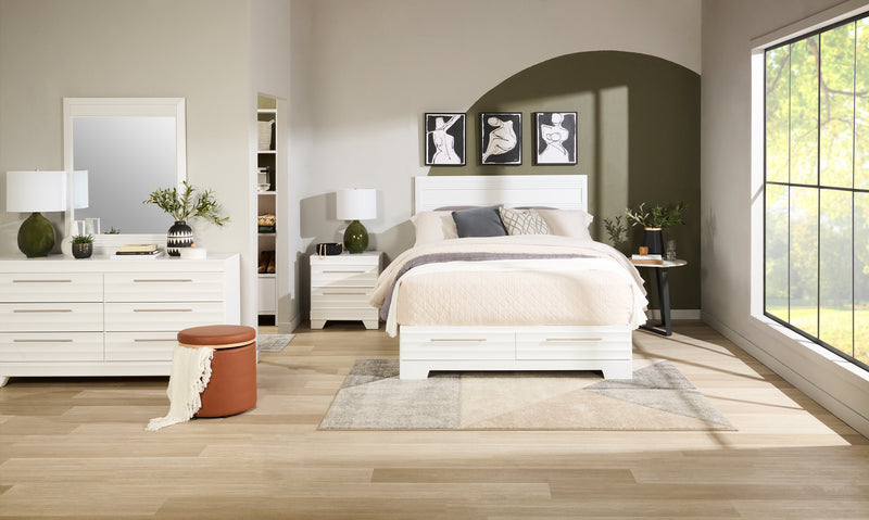 Olivia Bedroom Dresser Mirror, Made in Canada - White