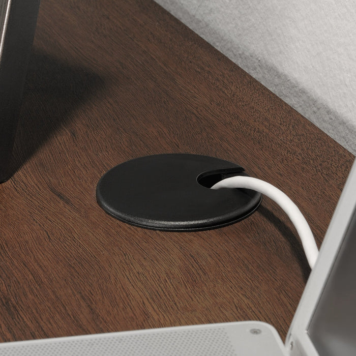 Palo Alto 59.13\" Commercial Grade Credenza Office Desk with 6-Drawers - Mahogany