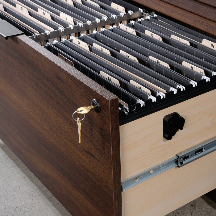 Palo Alto 30.95\" Commercial Grade 2-Drawer Lateral Filing Cabinet - Mahogany