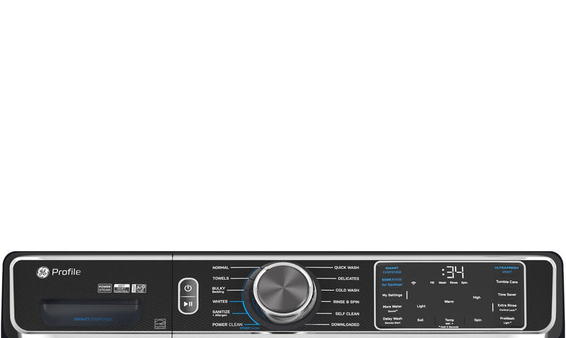 Profile 6.1 Cu. Ft. Front-Load Washer and 7.8 Cu. Ft. Electric Dryer with Steam and Built-In Wi-Fi