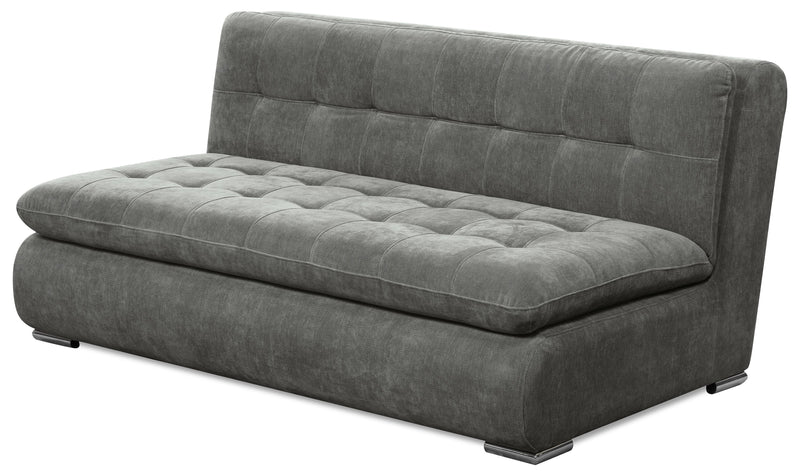Scott Living Plaza Modular 4-Piece Fabric Sectional with Ottoman - Grey