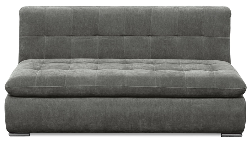 Scott Living Plaza Modular 4-Piece Fabric Sectional with Ottoman - Grey