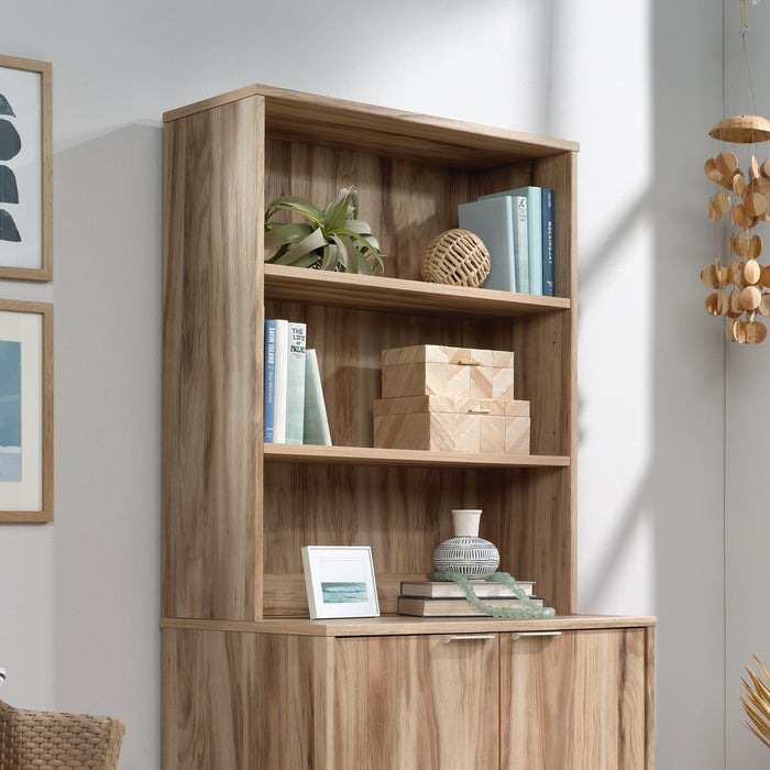 Portage Park 30.35\" Commercial Grade 2-Shelf Library Hutch - Light Brown