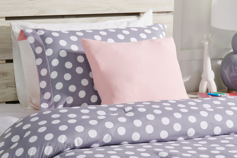 Portia 4-Piece Full Comforter Set - Grey