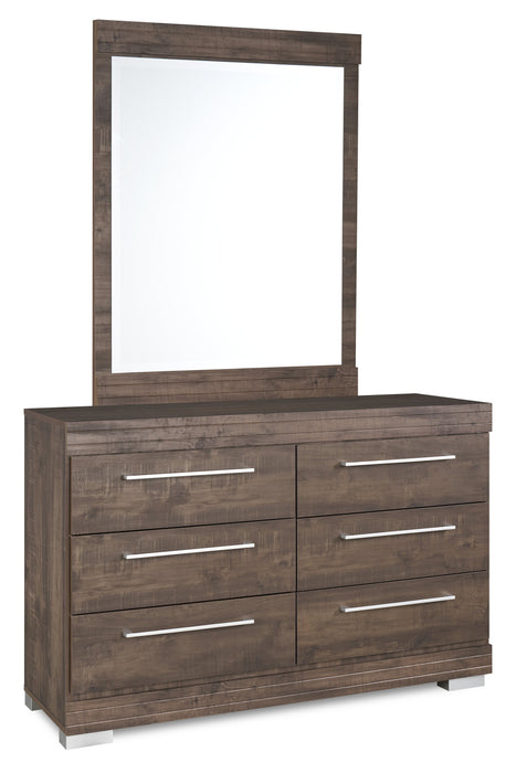 Riley Bedroom Dresser Mirror, Made in Canada - Grey