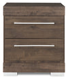 Riley Bedside 2-Drawer Nightstand, 21\"W x 24\"H, Made in Canada - Grey