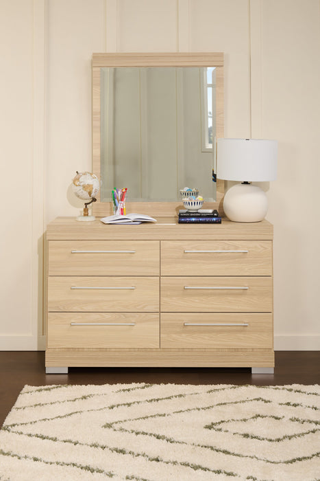 Riley Bedroom Dresser Mirror, Made in Canada - Natural