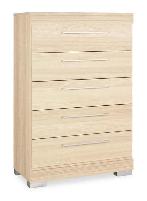 Riley Bedroom Chest of Drawers, 5-Drawer, 31\"W x 46\"H, Made in Canada - Natural