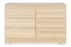 Riley Bedroom 6-Drawer Dresser, 49\"W x 31\"H, Made in Canada - Natural