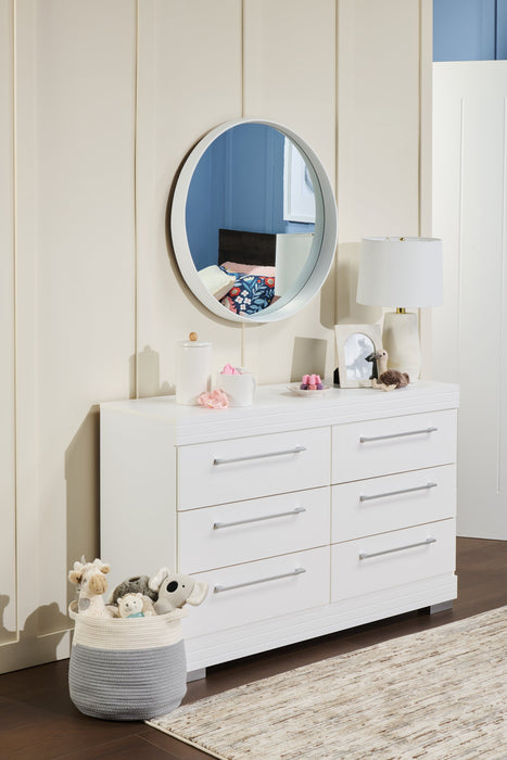 Riley Bedroom 6-Drawer Dresser, 49\"W x 31\"H, Made in Canada - White