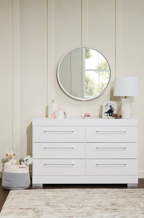 Riley Bedroom 6-Drawer Dresser, 49\"W x 31\"H, Made in Canada - White