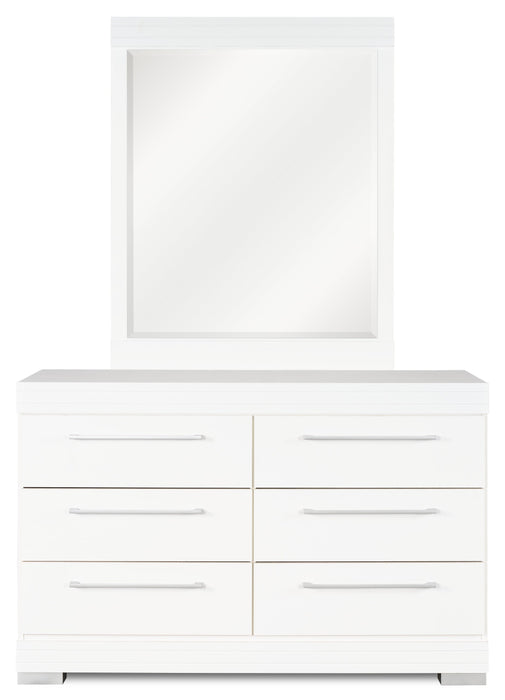 Riley Bedroom 6-Drawer Dresser, 49\"W x 31\"H, Made in Canada - White