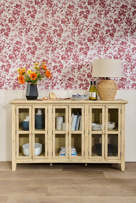 Rocco 70\" 6-Door Large Accent Cabinet - Cream