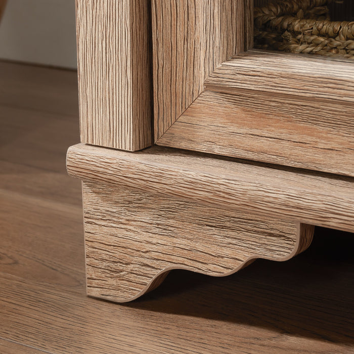 Rollingwood 31.5\" Commercial Grade Storage Cabinet with Drawer - Brushed Oak