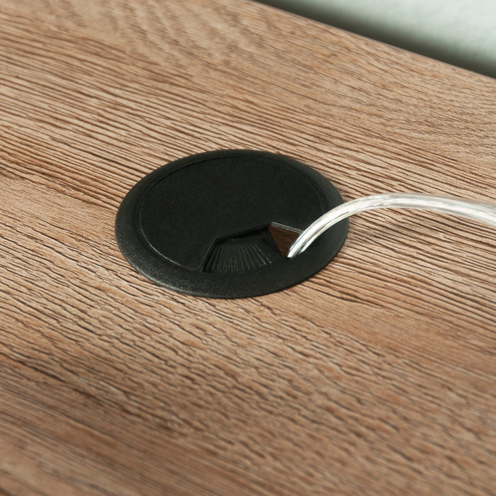 Rollingwood 54.02\" Commercial Grade Writing Office Desk with 3-Drawers - Brushed Oak