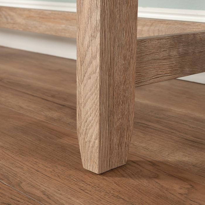 Rollingwood 54.02\" Commercial Grade Writing Office Desk with 3-Drawers - Brushed Oak