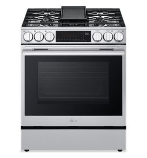 LG 6.3 Cu Ft. Smart Gas Slide-In Range with Air Fry- Fingerprint Resistant Stainless Steel - LSGL6335X