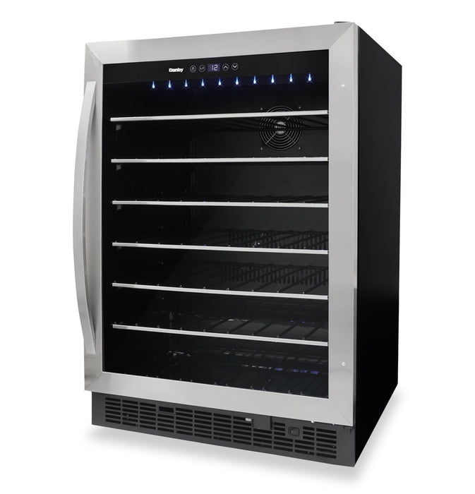 Danby 5.7 Cu. Ft. 60-Bottle Built-In Wine Cooler - Stainless Steel - DWC057A1BSS