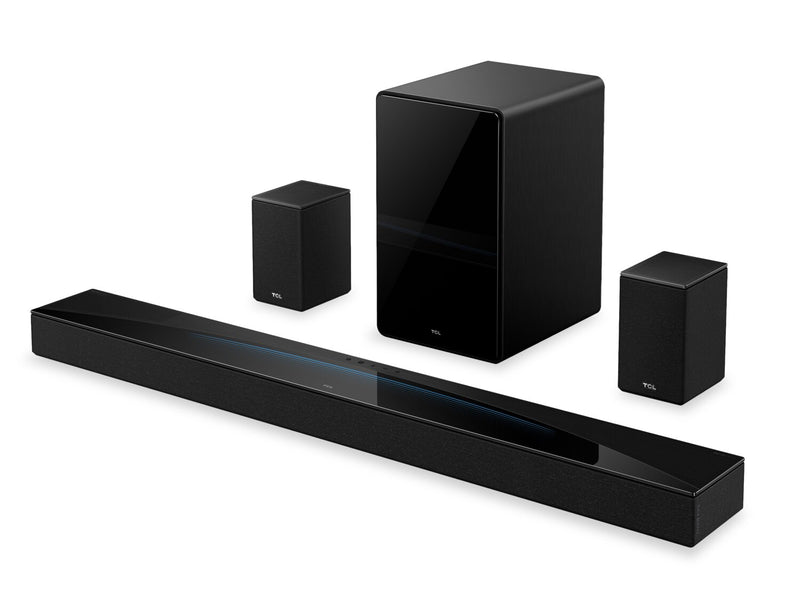TCL Q85H Q-Class 7.1.4 Channel 860W Soundbar with Wireless Subwoofer & Surround Speakers (Q85H)