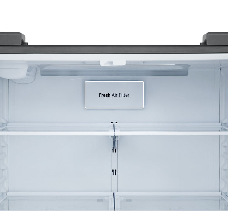 LG 33\" 20 Cu. Ft. French-Door Counter-Depth MAX™ Refrigerator - Smudge Proof Stainless Steel - LF20C6330S