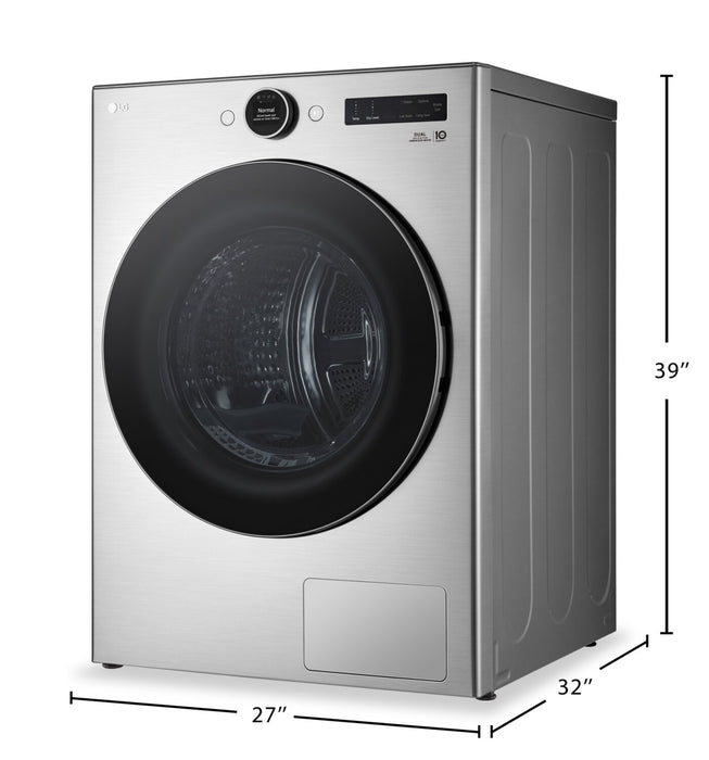 LG 7.8 Cu. Ft. Heat Pump Dryer - Graphite Steel - Stackable - DLHC5502V